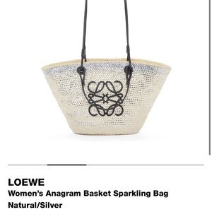 NWT Loewe Beach Bag Natural/Silver